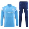 Olympique Marseille Training Sweatshirts Quarter-zip 2023-24 Blaue Für Kinder